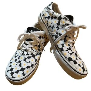 Vans Doheny Flower Checkerboard Shoes Size 5.0 Women's
